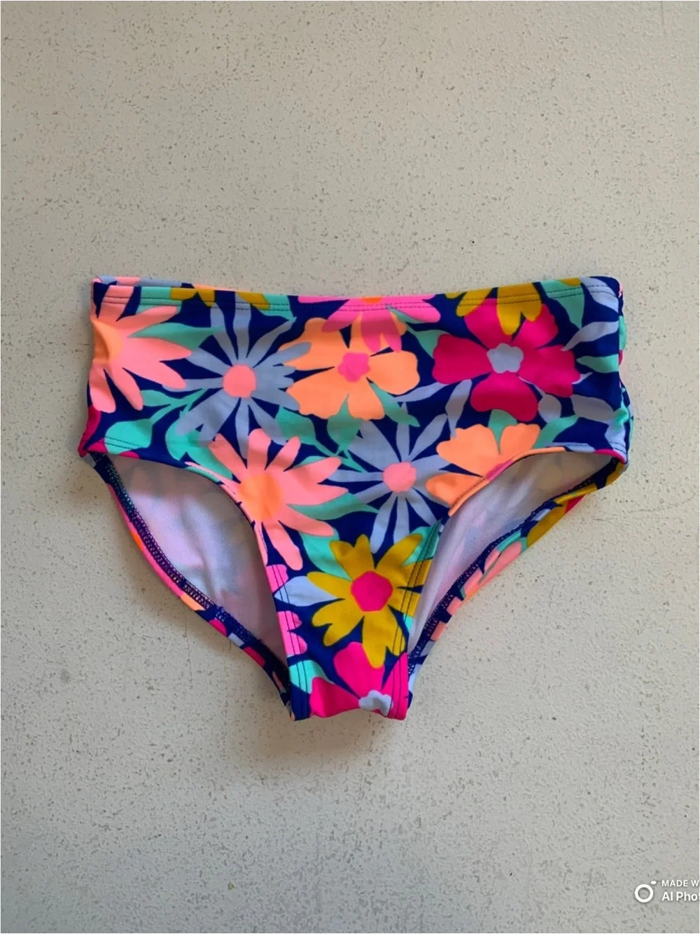 Cat & Jack Colorful Floral Bikini Bottom Size Small NWOT